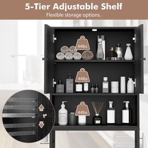 Ripiano regolabile per il bagno domestico soluzione per organizzare il tuo spazio - Product Image 3
