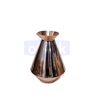 Carafe à eau en cuivre pur classique et écologique avec couvercle pour une consommation saine et une utilisation domestique en cuisine et salle à manger - Product Image 1