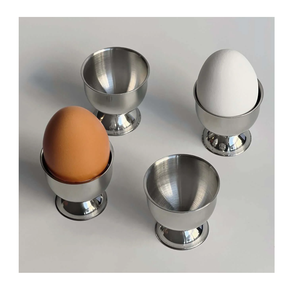 Coupe-œufs en acier inoxydable Royal Design pour table de petit-déjeuner luxueuse, 3 pièces, à prix incroyable - Product Image 4