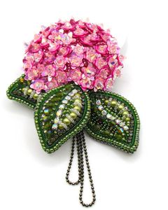 Broche Bordado Premium de MD HANDICRAFTS con Elegante Decoración de Perlas y Cristales para Bodas 16-20 años - Product Image 4