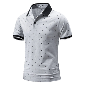 Polo homme décontracté à manches courtes, coupe ajustée, en coton, fabrication sur mesure OEM ODM, vente en gros - Product Image 1