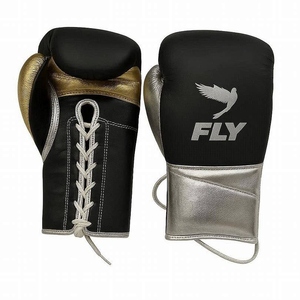 Set de Boxeo Fly SuperLace, Guantes de Boxeo Personalizados de Cuero Vacuno Genuino, Guantes de Entrenamiento Profesional, Protector Nasal y Protector Inguinal - Product Image 4