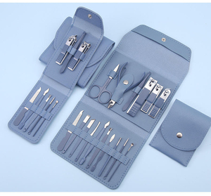 Professional Luxurious <b>Manicure</b> <b>Kit</b> with Stainless Steel Tools Portable 7 in 1 Nail Care Set for Adults - Product Image 2