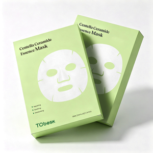 Masque en tissu hydratant et réparateur à la Centella et aux Céramides TC'besk 30 ml pour le visage, apaisant, tous types de peaux - Product Image 2