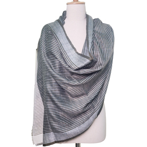 Chal de Cachemira Hecho a Mano para Otoño, de Alta Calidad, con Rayas, Estilo Vintage, Bufanda Larga Dobby para Hombre y Mujer, 120g - Product Image 4