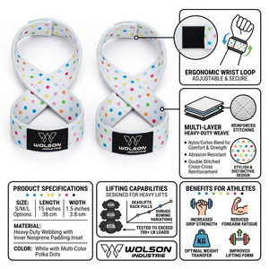 Correa de Agarre de 8 Dedos de Algodón Resistente, Soporte de Muñeca Ajustable de Alta Elasticidad para Levantamiento de Pesas, Entrenamiento de Fuerza y Ejercicios de Gimnasio - Product Image 4
