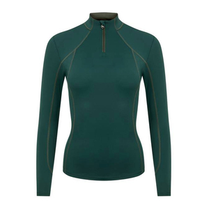 Ladies Equestrian Sports Top Stretch Fit Riding Shirt <b>Long</b> <b>Sleeve</b> Performance <b>Base</b> <b>Layer</b> OEM Supply - Product Image 1