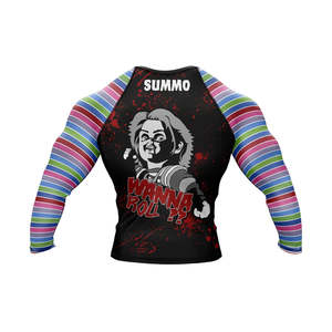 Custom Printed Rashguard Sublimation Printed Rashguard Mma Rashguard Bjj OEM Mma Rash guard for Men Short <b>Sleeve</b> Rash Guard - Product Image 2