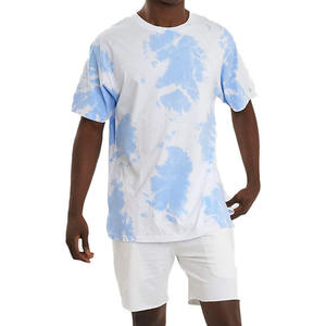 T-shirt décontracté pour homme, col rond, tricoté, 100% coton, couleur unie, séchage rapide, respirant, écologique, coupe ample - Product Image 1