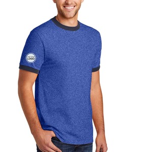 Camisetas deportivas de manga corta, 60/40 algodón peinado hilado en anillo/poliéster, estilo ringer. - Product Image 1