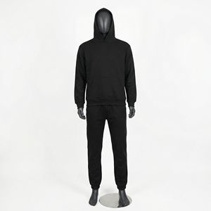 Conjunto Deportivo de Invierno para Hombre, 2 Piezas, Sudadera con Capucha, Tejido Grueso, Transpirable, Felpa Técnica, Chándal para Correr, Personalizable - Product Image 1