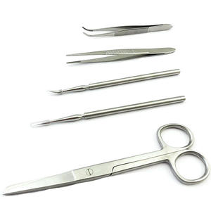 High Quality 22 PCS Medical Grade Stainless Steel Veterinary Surgical Dissecting <b>Kit</b> Minor Training <b>Suture</b> Instrument Carbon Box - Product Image 2