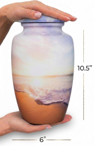 Wholesale Metal Cremation Urns for Adult Human Ashes Modern Design Funeral Supplies Casket <b>Memorial</b> <b>Keepsake</b> - Product Image 2
