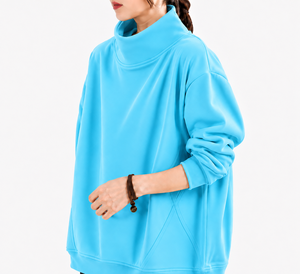 เสื้อสเวตเตอร์คอเต่าขนาดใหญ่ สีพื้น ผ้าถัก แขนยาว ใส่ได้ทั้งชายและหญิง สำหรับฤดูใบไม้ร่วง - Product Image 4