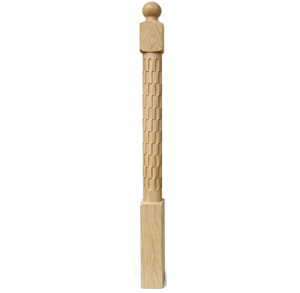 Wholesale EFS Factory Price Solid Rubber Wood Newel Post Modern Railing Stair Parts for Indoor Outdoor Starcase - Product Image 1