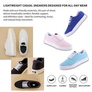 Chaussures de sport et de marche en toile vierge, style skateboard, avec logo personnalisé, semelle en peluche confortable et design fin pour l'été - HD01 - Product Image 2