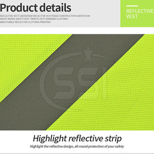 Camisa de Trabajo de Manga Corta Reflectante ANSI Clase 2, Impermeable, con Tela que Absorbe la Humedad, con Logotipo, para Actividades al Aire Libre en Sitios de Trabajo - Product Image 6