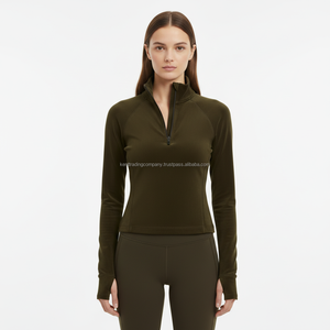 Veste en velours pour femme, marque privée, logo personnalisé, veste de survêtement unie de luxe, douce, fabricant, vente en gros, en vrac - Product Image 2