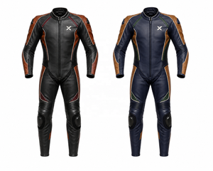 Traje de Motocicleta de Cuero de una Pieza Modern Heritage |   Marrón Negro |   Fabricante OEM ODM |   Diseño de Calidad Premium |   Ropa de Carreras - Product Image 5