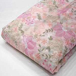 Tissu en Chiffon Brodé Malty Dobby 100% Polyester Respirant Écologique pour Mariage, Couleurs Personnalisées, Fournisseur Textile Export - Product Image 1