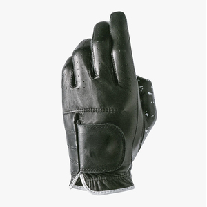 <b>Golf</b> Glove Custom Logo White/Black Genuine Leather Pakistan Cabretta Leather Custom Size Khirad Sports for Sale - Product Image 2