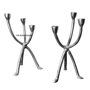 Porte-bougie unique en béton au design admirable, ornement créatif pour la décoration de bureau ou de maison, idéal pour les dîners aux chandelles - Product Image 4