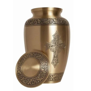 Custom Adult Eco-Friendly Cremation <b>Keepsake</b> Urn Coffin Classic American Style Metal UV Printing <b>Ashes</b> Storage 200 Cubic Inch - Product Image 4