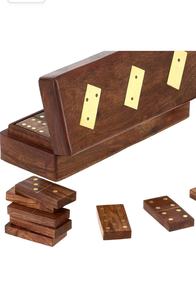Premium wooden Domino Game with 28 Domino Tiles | Father's Day <b>Gift</b> | Wooden Game | Wooden Domino Set Wall Signs - Product Image 5
