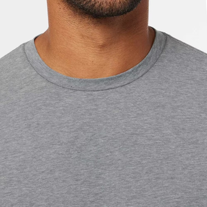 T-shirt de sport à manches longues pour homme, personnalisé, couleur unie, séchage rapide, coupe ample, respirant, polyester et élasthanne, impression sérigraphique - Product Image 2