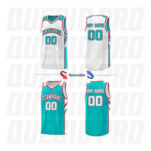 Maillot de basket classique en mesh sans manches pour le match, maillot athlétique réversible pour hommes et femmes avec numéro, tenue de sport pour équipe de basket - Product Image 2