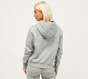 2023 nueva moda mujer Casual Stand Collar Sudadera con capucha y sudadera invierno manga larga bordado alto estiramiento ropa de calle - Product Image 4