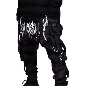 men techwear pants with modern street style for fashion wear mens techwear pants with flexible structure for active use - Product Image 5