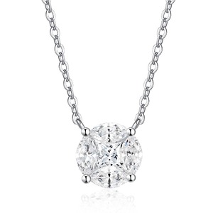 Collar con colgante de diamante moissanita más vendido, con diseño de piedra brillante para mujer, disponible a un precio asequible. - Product Image 5