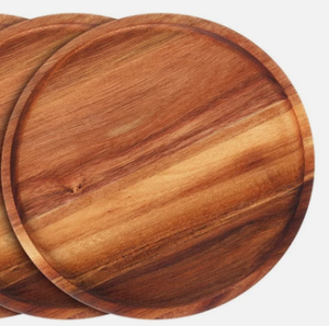 Platos de Madera Biodegradables Ligeros y Personalizables, Diseño Cuadrado/Redondo para Fiestas, Picnics y Catering, Fáciles de Limpiar y Ecológicos - Product Image 4