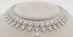 Ensemble de bijoux de mariée en zircon plaqué argent, collier et boucles d'oreilles pour mariage, fête, femmes - Product Image 4