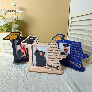 2024 personnalisé Graduation Plaque signe UV imprimé acrylique classe autocollant nouveau diplômé félicitations cadeau - Product Image 4