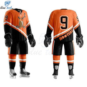 Ensemble d'uniformes de hockey sur glace personnalisés en gros – Maillot et short de hockey professionnels sublimés pour équipes sportives - Product Image 4