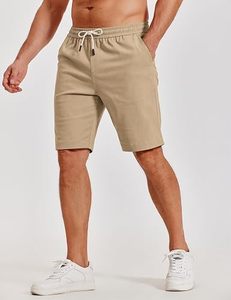 Pantalones Cortos Chino de Poliéster Premium para Hombre, Transpirables, Casuales, Elásticos, con Logotipo Frontal, para Verano y Golf - Product Image 4