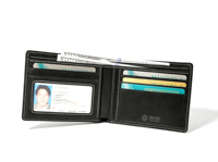 [Stok Tersedia] [Harga Eceran] Dompet Lipat Pria Kulit Nubuck Castello Buatan Tangan Berkualitas Tinggi Dilindungi RFID Terbuka Poliester QC