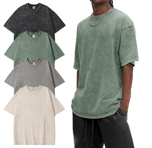 Camisetas Extra Grandes Personalizadas para Hombre, 100% Algodón, Transpirables, de Secado Rápido, Ecológicas, Corte Holgado - Product Image 1