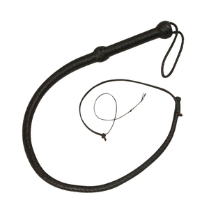 Látigo resistente de cuero duradero para vaqueros, equipo para actividades al aire libre, entrenamiento de caballos o como accesorio de disfraz, a precio económico. - Product Image 1