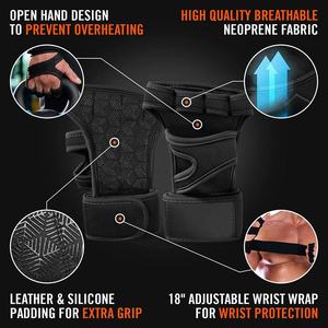 Guantes de Gimnasio Antideslizantes de Silicona para Cross Training, Guantes de Neopreno para Levantamiento de Pesas con Soporte para Muñeca, Venta al Por Mayor - Product Image 6