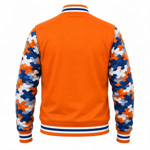 Wholesale Customized Logo Fashion Street Clothing <b>Men's</b> <b>Baseball</b> <b>Jacket</b> Designer Clothing <b>Men's</b> Street Style <b>Jacket</b> - Product Image 2