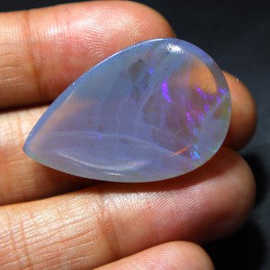Opale naturelle australienne de 42 carats, pierre précieuse solide de Coober Pedy, opale fantastique à feu bleu, faite à la main pour la fabrication de bijoux - Product Image 5