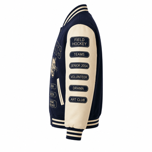 Veste universitaire d'hiver respirante pour femme, style streetwear, avec logo personnalisé, vente en gros, prix abordable, collection 2026 - Product Image 3