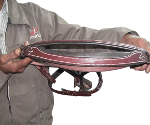 Bridon de cheval en cuir de haute qualité, anatomique, personnalisable, pour la course et l'équitation, ajustement confortable - Product Image 4