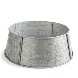 Modern Style <b>Tree</b> Collar Home <b>Garden</b> Metal Iron Natural Galvanized Christmas Decor for <b>Tree</b> Blank Sublimation - Product Image 1