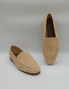 Mocasines de rafia marroquíes hechos a mano para hombre – Zapatos de boda, regalo artesanal de calzado de rafia, calzado natural de primera calidad - Product Image 2