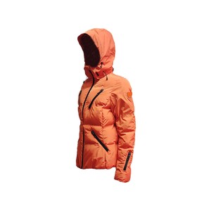 Girls <b>Quilted</b> <b>Jacket</b> Women Winter Thick Stand Collar Full Sleeve Zipper Closure Solid Color Polyester Wadding Coat - Product Image 4