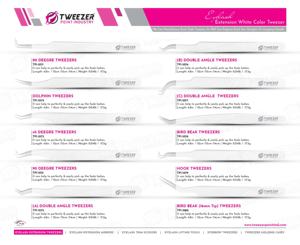 Pinzas de extensión de pestañas curvas de delfín con logotipo personalizado, acero inoxidable japonés probado a mano con mango liso y Punta puntiaguda - Product Image 6